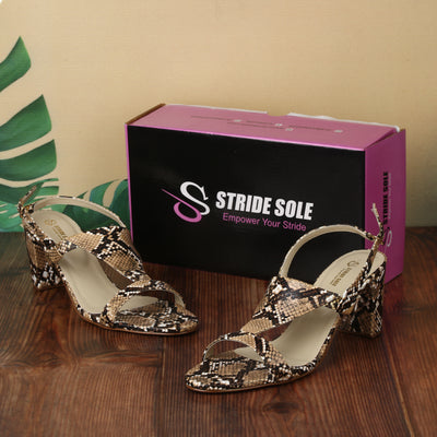 Strut in Style with Luxe Snakeskin Block Heels!